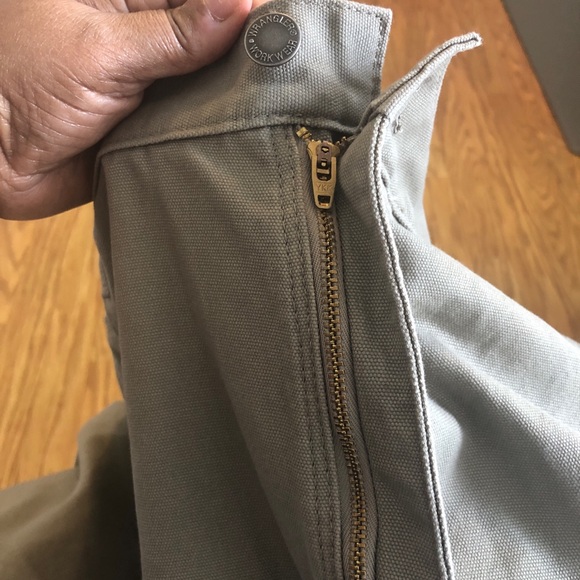 Wrangler Workwear Rigg Five Pocket Light Brown Tan Carpenter Work Pants - Picture 9 of 12